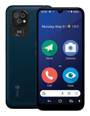 Doro 8200 15,5 cm (6.1") Android 12 4G USB Type-C 4 GB 64 GB 3000 mAh Zwart