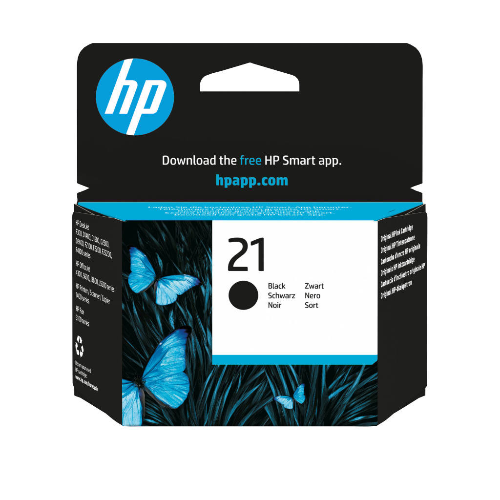 HP 21 originele zwarte inktcartridge