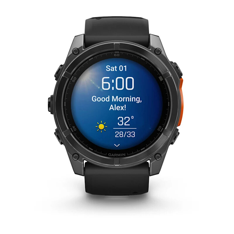 Garmin Fenix 8 3,56 cm (1.4") AMOLED 51 mm Digitaal 454 x 454 Pixels Touchscreen Grijs Wifi GPS - Afbeelding 2