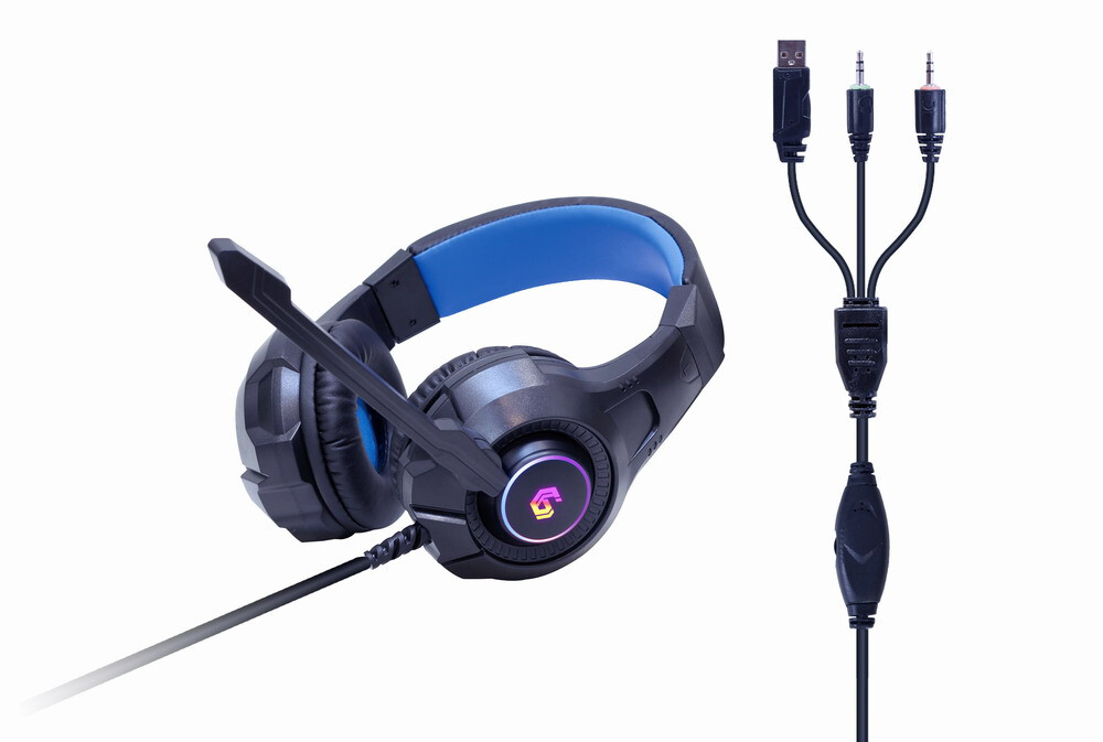 Gembird GGS-UMGL4-02 toetsenbord Inclusief muis Gamen USB QWERTY Amerikaans Engels Zwart - Afbeelding 4