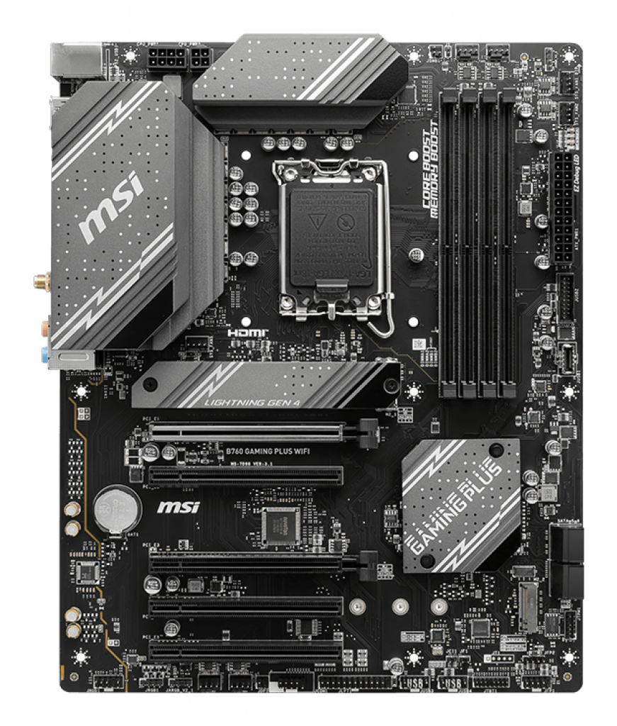 MSI B760 GAMING PLUS WIFI moederbord Intel B760 LGA 1700 ATX - Afbeelding 2