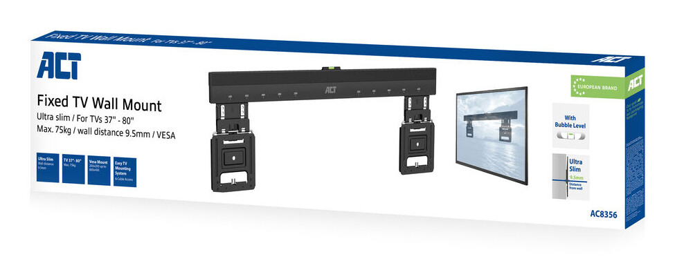 ACT TV wandsteun, 37" tot 80", ultradun, VESA - Afbeelding 4