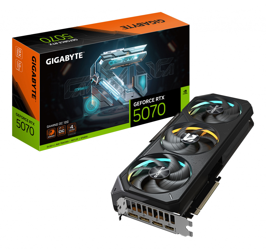 GIGABYTE GeForce RTX 5070 GAMING OC 12G NVIDIA 12 GB GDDR7