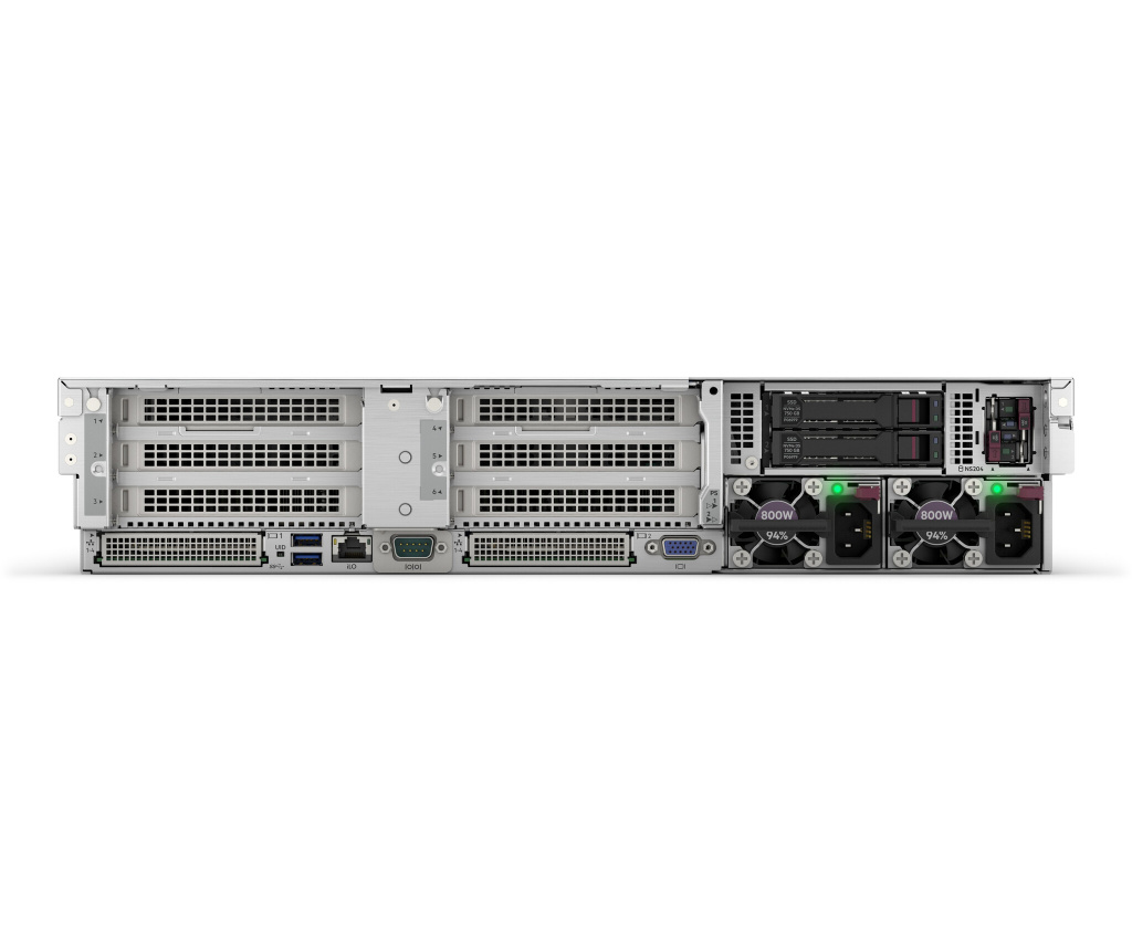HPE ProLiant DL385 Gen11 9115 2.6GHz 16c 1P 2x32GB-R 8SFF 1x7.68TB NVMe SSD 2x1000W PS EU server Rack (2U) AMD EPYC 2,6 GHz 64 G - Afbeelding 4
