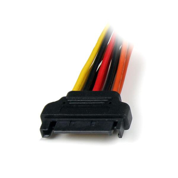 StarTech.com 15 cm vastklikkende SATA voeding-Y-splitterkabeladapter M/F - Afbeelding 2