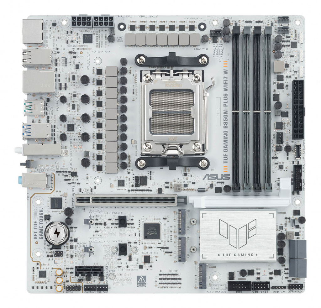 ASUS TUF GAMING B850M-PLUS WIFI7 W AMD B850 Socket AM5 micro ATX - Afbeelding 9
