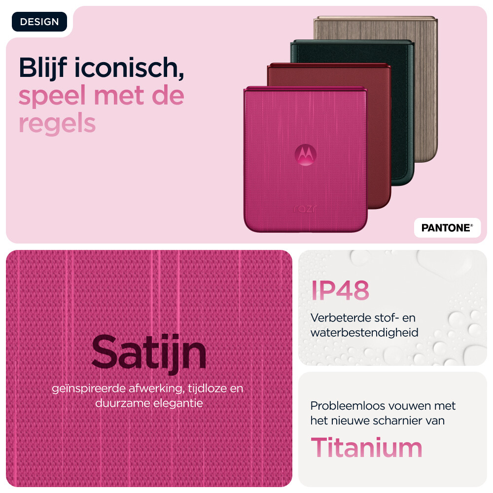 Motorola razr 60 ultra 17,7 cm (6.96") Dual SIM Android 15 5G USB Type-C 16 GB 512 GB 4700 mAh Roze - Afbeelding 32