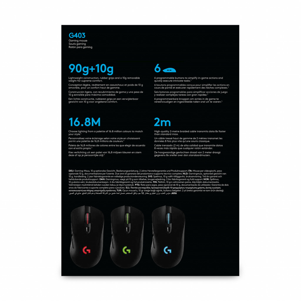 Logitech G G403 HERO - Afbeelding 9