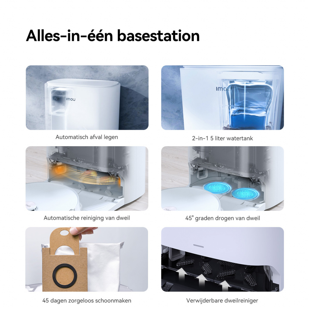 Imou RV3 0,32 l Stofzak Wit - Afbeelding 10