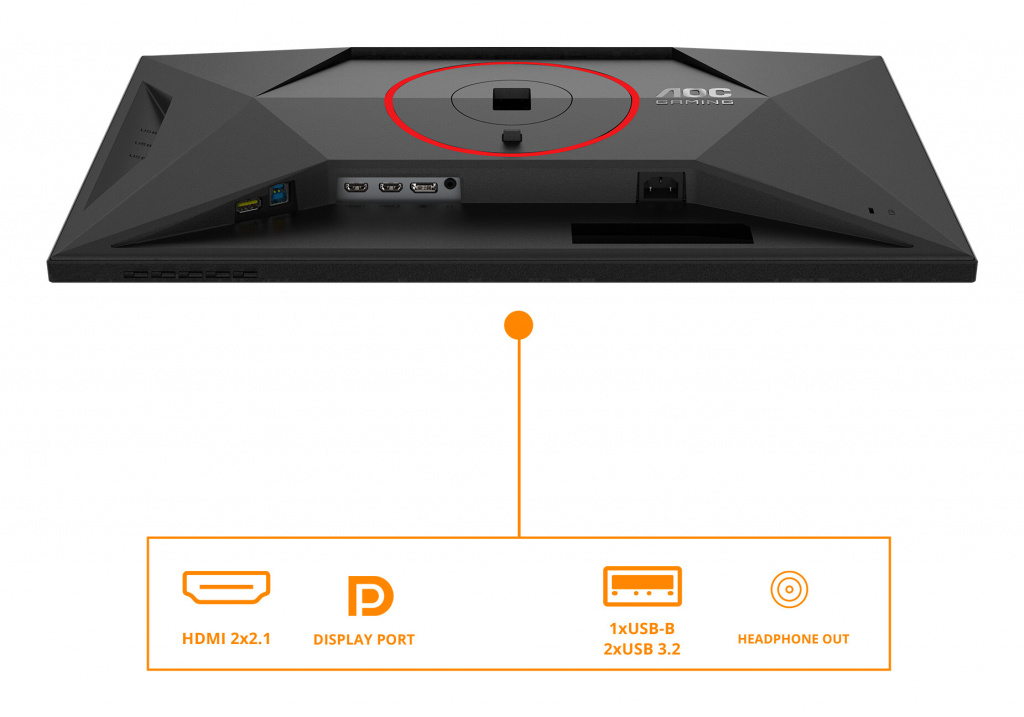 AOC G4 U27G4R computer monitor 68,6 cm (27") 3840 x 2160 Pixels 4K Ultra HD LED Zwart, Rood - Afbeelding 16