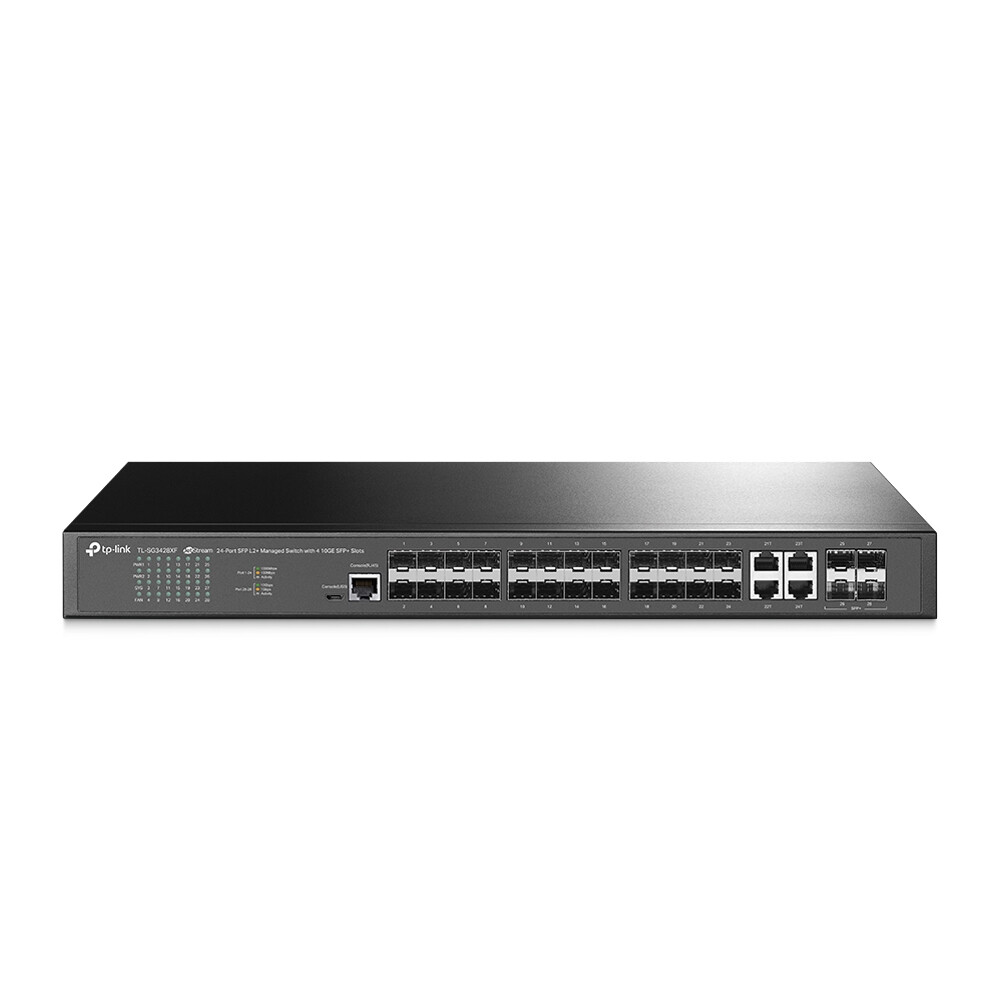 TP-Link JetStream TL-SG3428XF netwerk-switch Managed L2+ 1U Zwart