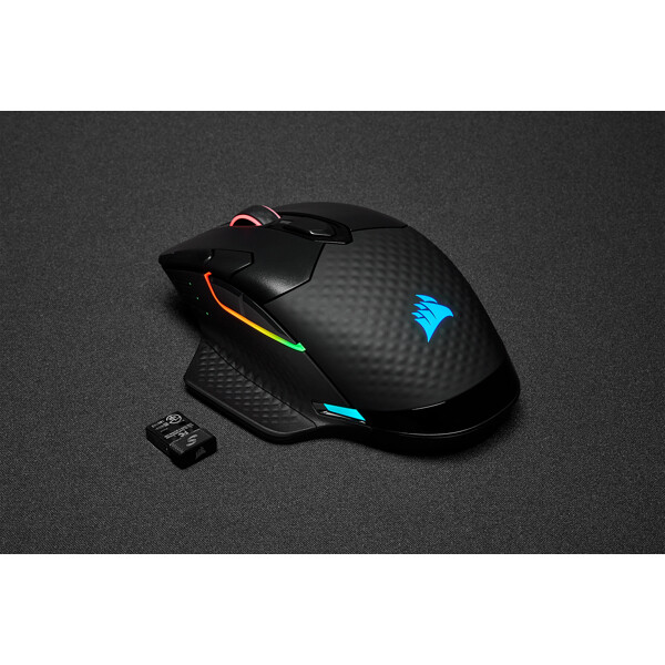 Corsair DARK CORE RGB PRO muis Gamen Rechtshandig RF Wireless + Bluetooth + USB Type-A Optisch 18000 DPI - Afbeelding 14