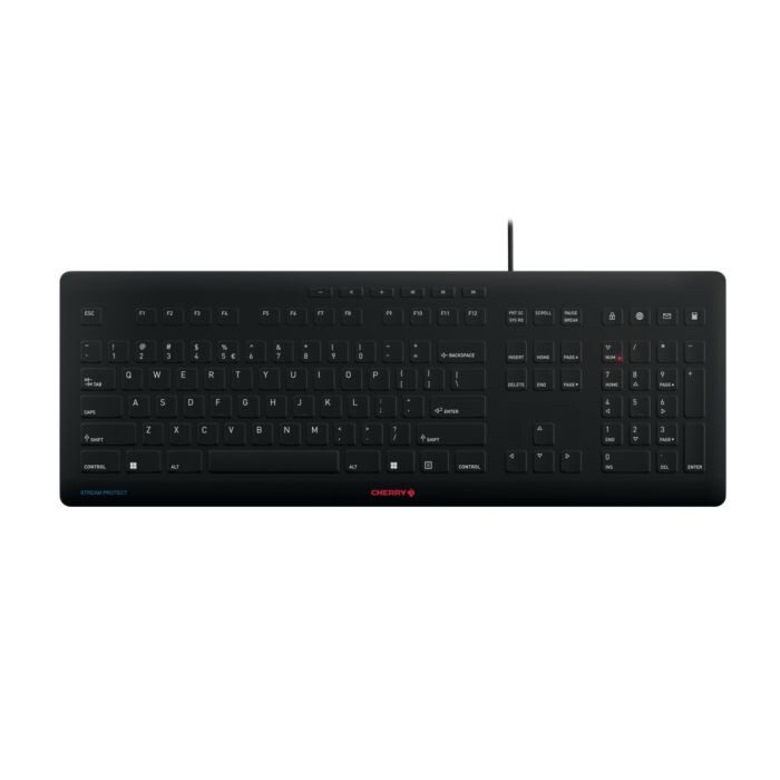 CHERRY JK-8502EU-2 toetsenbord Universeel USB QWERTY Engels Zwart