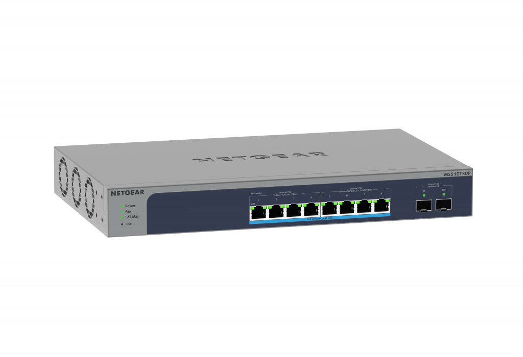 NETGEAR 8-Port Multi-Gigabit/10G Ethernet Ultra60 PoE++ Smart Switch with 2 SFP+ Ports (MS510TXUP) - Afbeelding 5