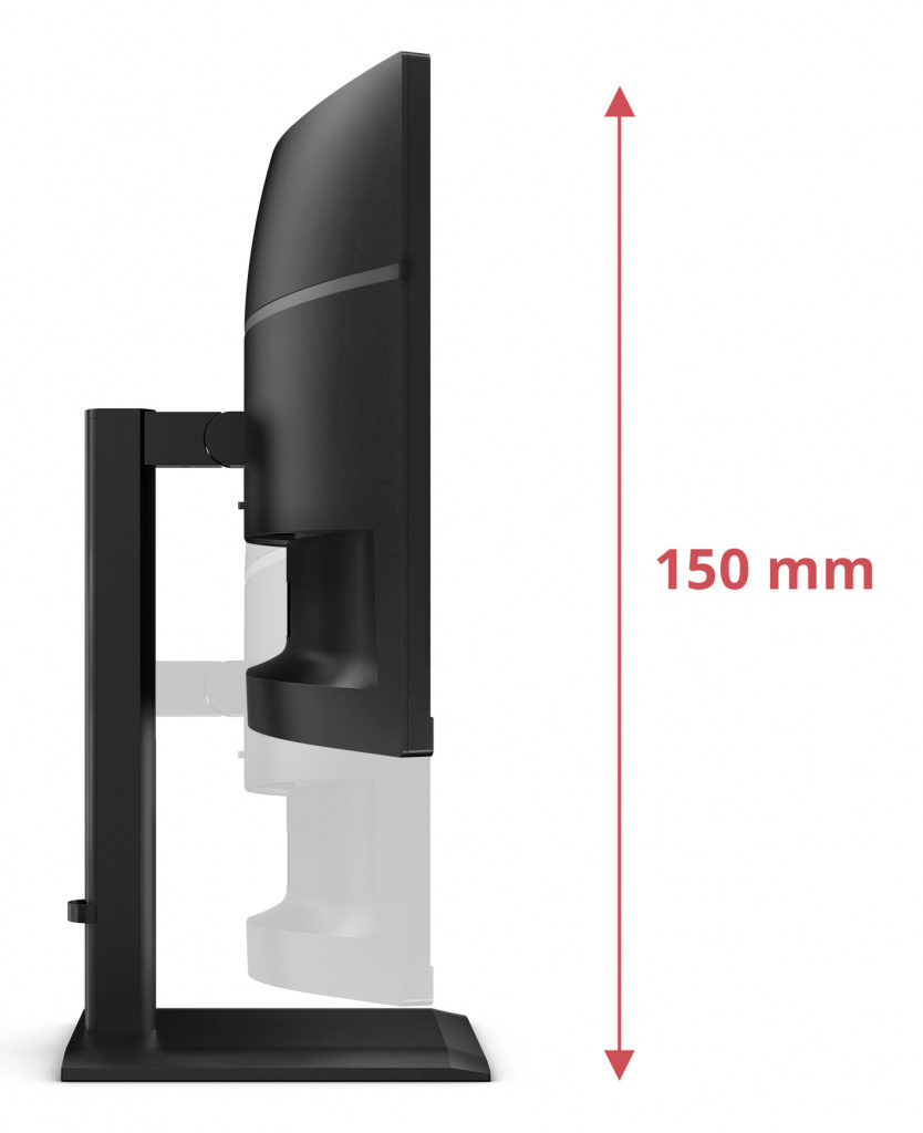 AOC E4 CU34E4CV computer monitor 86,4 cm (34") 3440 x 1440 Pixels UltraWide Quad HD LCD Zwart - Afbeelding 3
