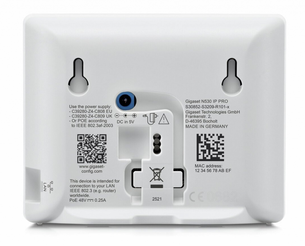 Gigaset N530 IP PRO DECT basis station Wit - Afbeelding 4