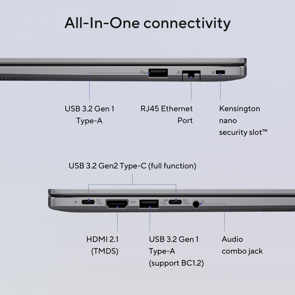 ASUS ExpertBook P3 P3405CVA-LY0259X Intel® Core™ i7 i7-13620H Laptop 35,6 cm (14") WUXGA 32 GB DDR5-SDRAM 1 TB SSD Wi-Fi 6 (802. - Afbeelding 21
