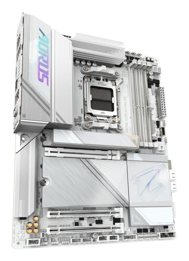 GIGABYTE X870E AORUS PRO ICE moederbord AMD X870E Socket AM5 ATX - Afbeelding 3