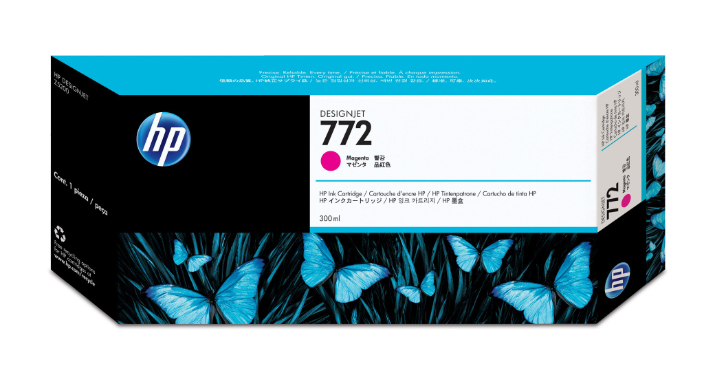 HP 772 magenta DesignJet inktcartridge, 300 ml