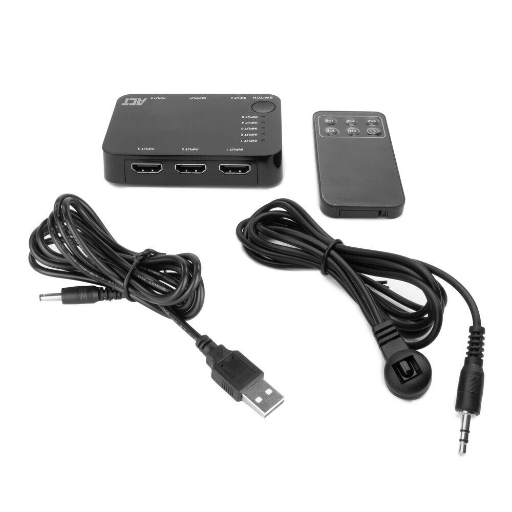 ACT 4K HDMI Switch 5 in, 1 out - Afbeelding 2