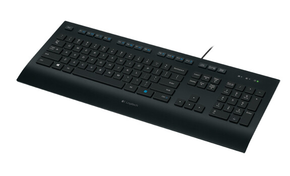 Logitech K280E Pro f/ Business toetsenbord Kantoor USB QWERTY Scandinavisch Zwart
