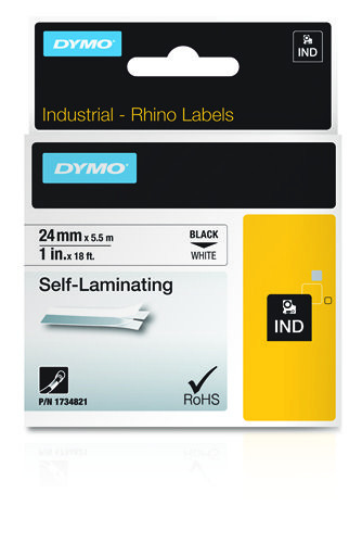 DYMO 24mm RHINO Self-Laminating Vinyl tape labelprinter-tape - Afbeelding 2