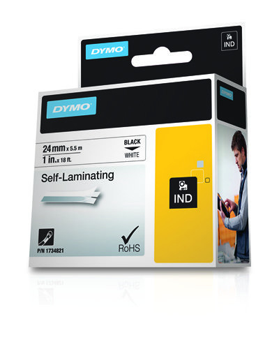 DYMO 24mm RHINO Self-Laminating Vinyl tape labelprinter-tape - Afbeelding 3