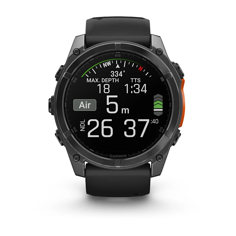 Garmin Fenix 8 3,56 cm (1.4") AMOLED 51 mm Digitaal 454 x 454 Pixels Touchscreen Grijs Wifi GPS - Afbeelding 8