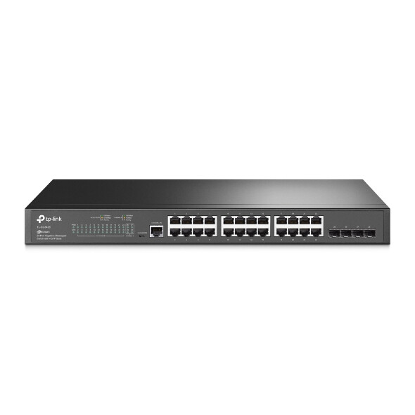 TP-Link JetStream TL-SG3428 netwerk-switch Managed L2/L3 Gigabit Ethernet (10/100/1000) 1U Zwart