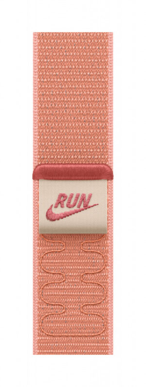 Apple Nike Sport Loop Band Roze Nylon, Gerecycled polyester, Spandex