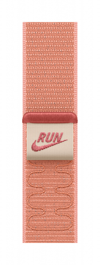 Apple Nike Sport Loop Band Roze Nylon, Gerecycled polyester, Spandex