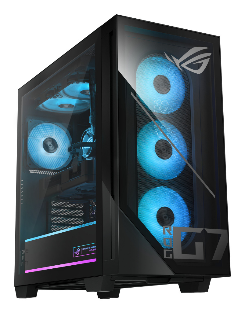 ASUS ROG G700 GM700TZ-R8400F042W AMD Ryzen™ 5 8400F 32 GB DDR5-SDRAM 1 TB SSD AMD Radeon RX 9060 XT Windows 11 Home Tower PC Zwa - Afbeelding 2