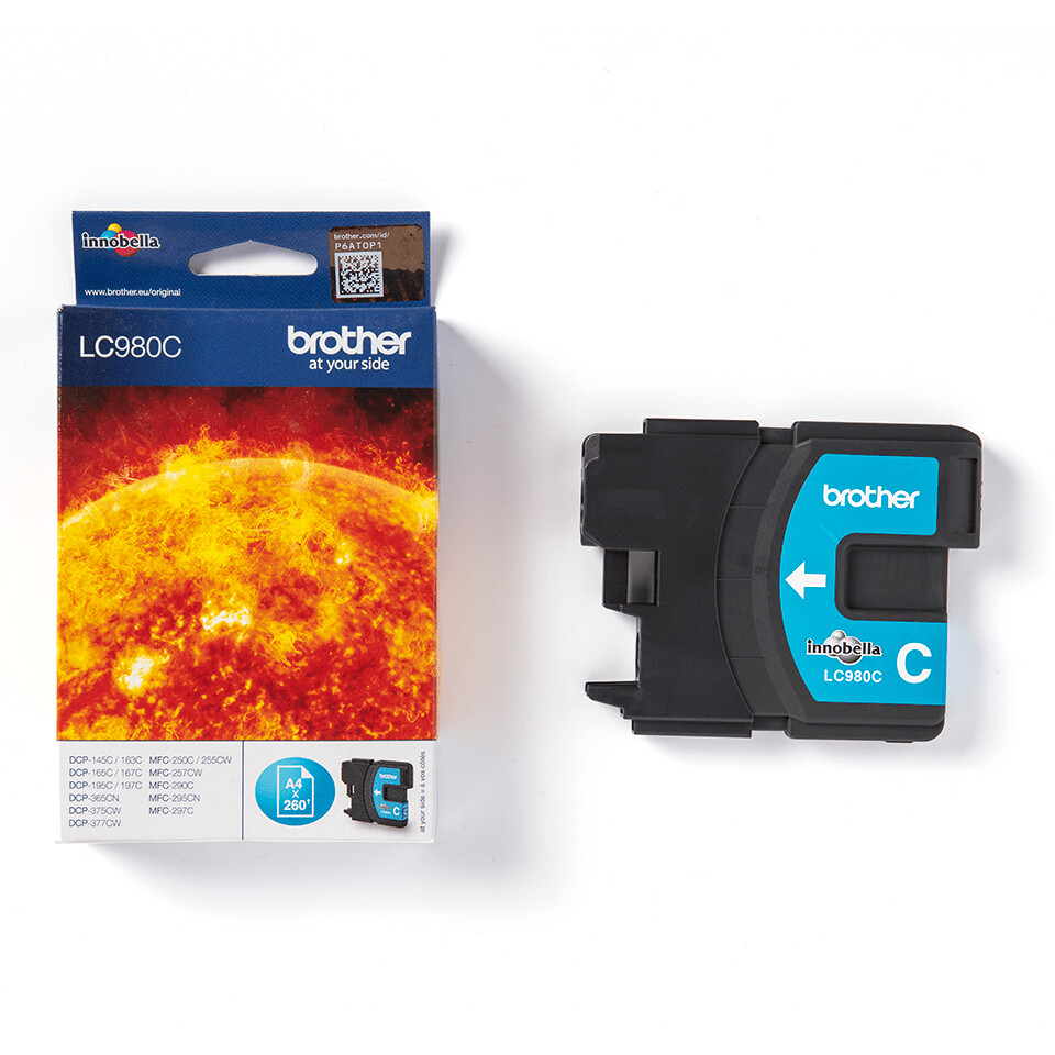 Brother LC980C inktcartridge 1 stuk(s) Origineel Cyaan - Afbeelding 3