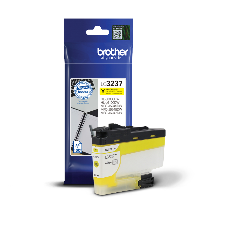 Brother LC-3237Y inktcartridge 1 stuk(s) Origineel Normaal rendement Geel - Afbeelding 3