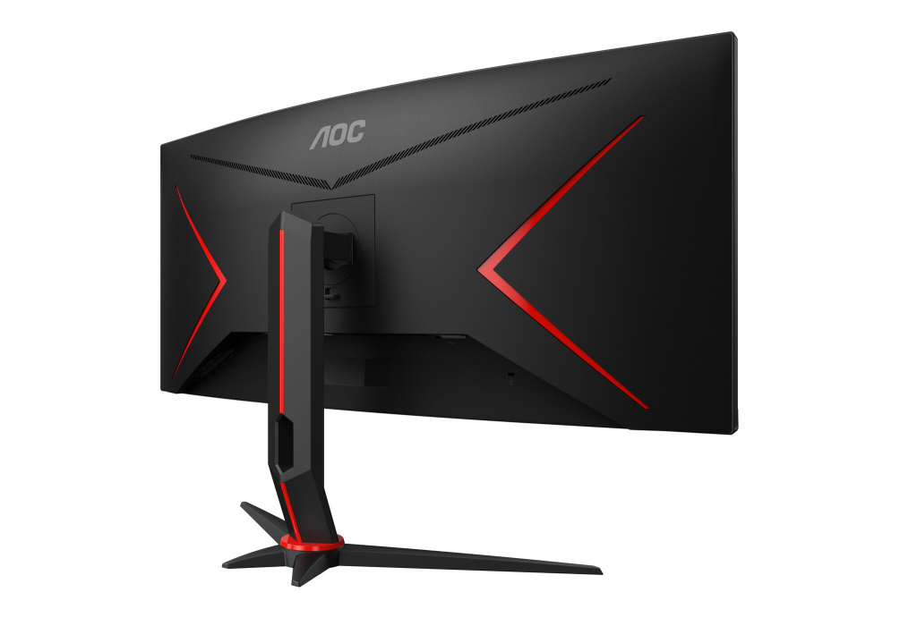 AOC G2 CU34G2XP computer monitor 86,4 cm (34") 3440 x 1440 Pixels UltraWide Quad HD LED Zwart, Rood - Afbeelding 4