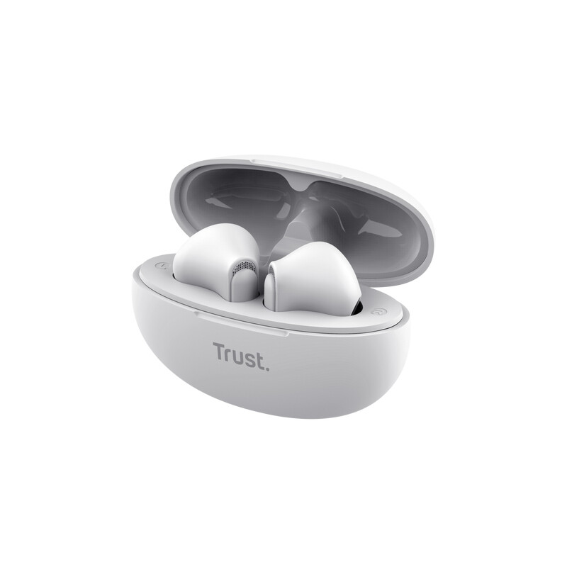 Trust Yavi Headset True Wireless Stereo (TWS) In-ear Oproepen/muziek USB Type-C Bluetooth Wit - Afbeelding 3