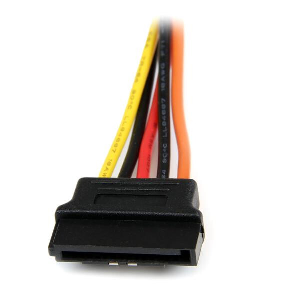 StarTech.com 15 cm vastklikkende SATA voeding-Y-splitterkabeladapter M/F - Afbeelding 5