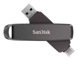 SanDisk SDDDE1-1T00-G46 USB flash drive 1 TB USB Type-C/USB Type-A 3.2 Gen 2 (3.1 Gen 2) Zwart