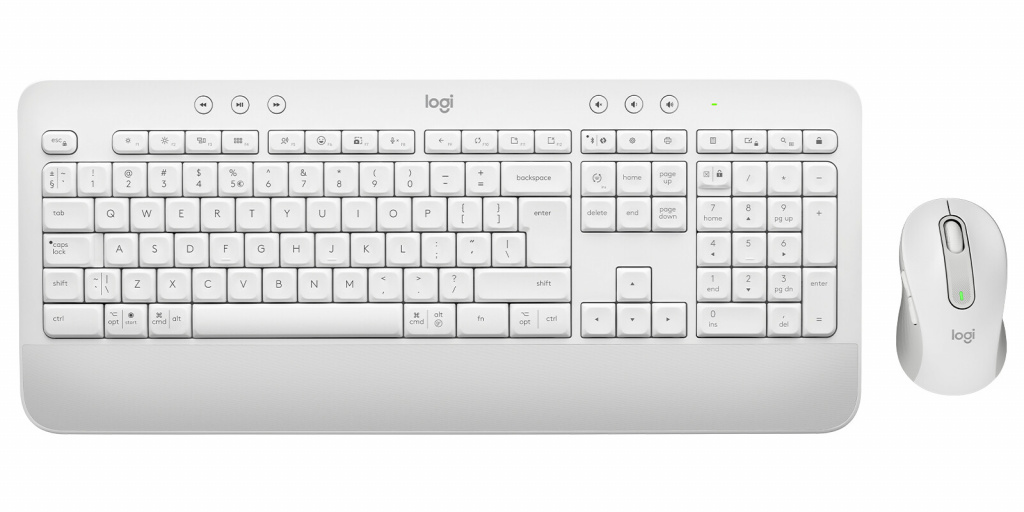 Logitech 920-011032 toetsenbord Inclusief muis Kantoor Bluetooth QWERTY US International Wit - Afbeelding 5