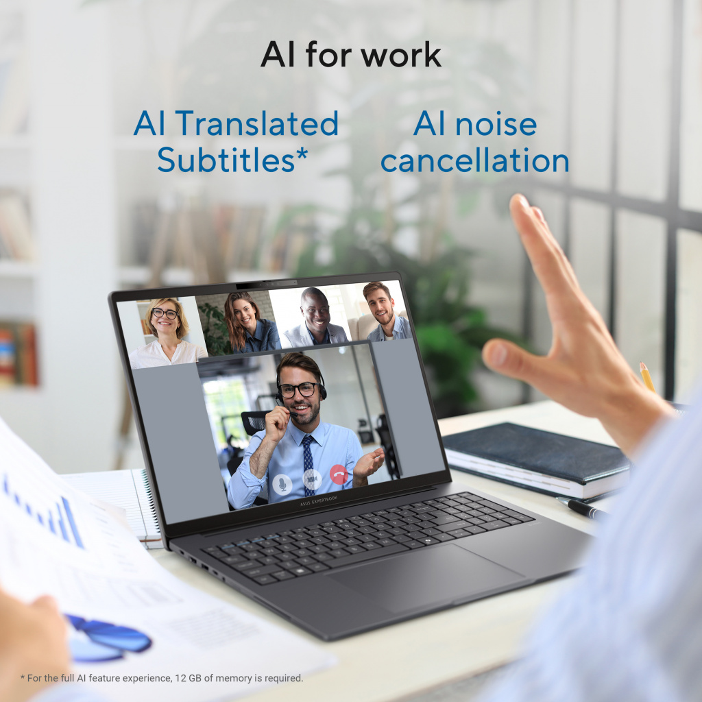 ASUS ExpertBook B3 B3605CCA-MB1196X Intel Core Ultra 7 255H Laptop 40,6 cm (16") WUXGA 16 GB DDR5-SDRAM 512 GB SSD Wi-Fi 6E (802 - Afbeelding 14