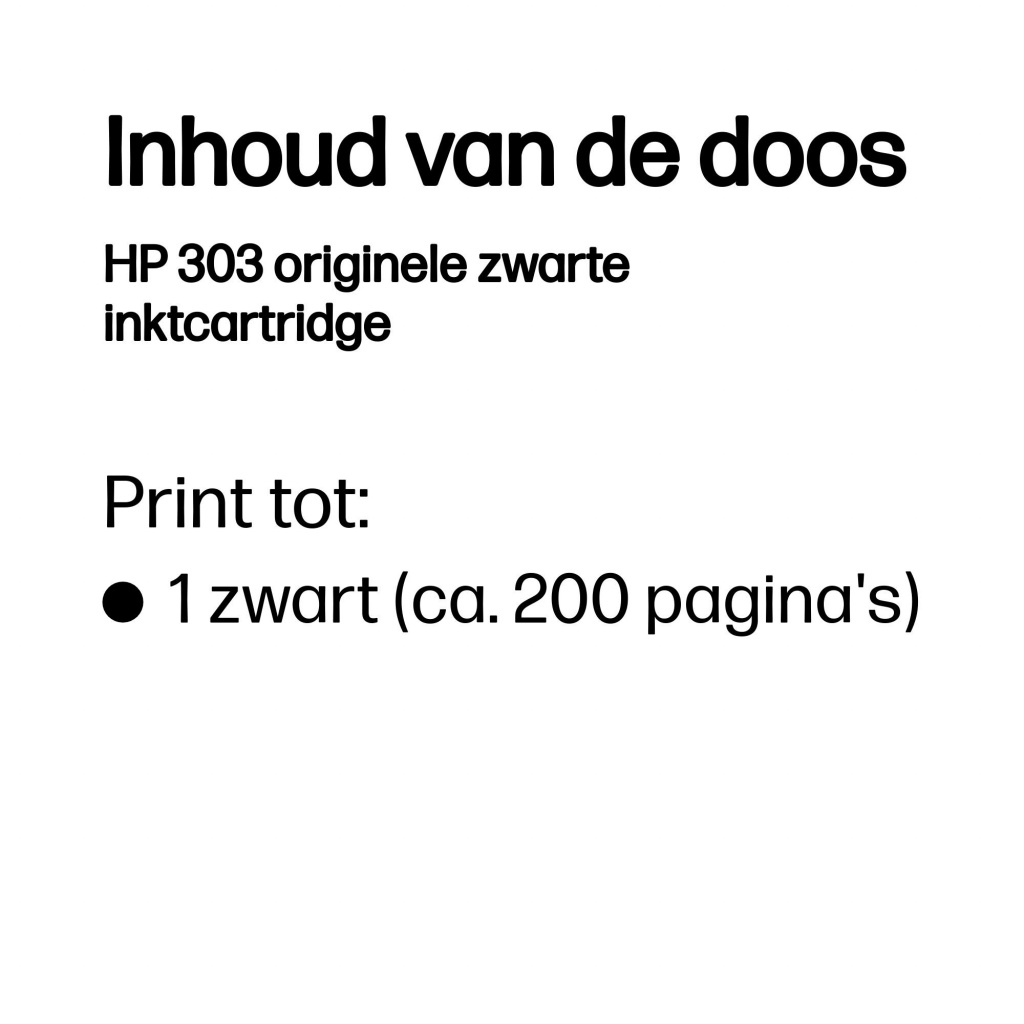HP 303 originele zwarte inktcartridge - Afbeelding 3