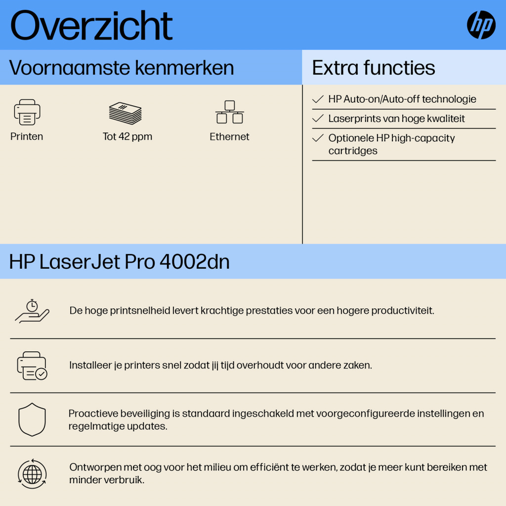 HP LaserJet Pro 4002dn printer - Afbeelding 13