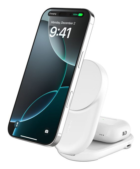 Belkin Qi2 Fitness tracker, Hoofdtelefoons, Smartphone, Smartwatch Wit USB Draadloos opladen Snel opladen Binnen