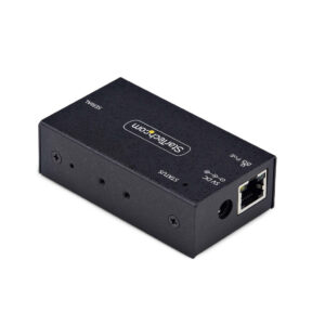 StarTech.com 1-Port Serieel naar Ethernet Adapter, 802.3af PoE, IP Serial Device Server voor Remote RS232 Apparatuur, Muur/DIN R