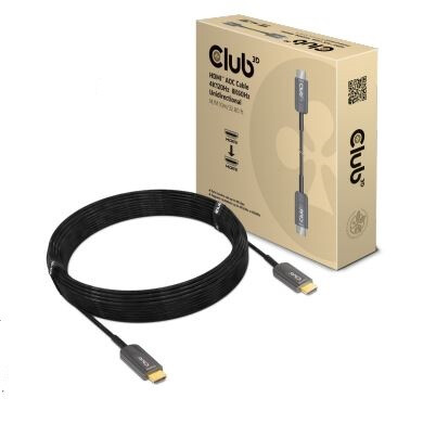 CLUB3D Ultra High Speed HDMI 2.1™ gecertificeerde AOC-kabel 4K120Hz/8K60Hz Unidirectioneel M/M 10 meter - Afbeelding 4
