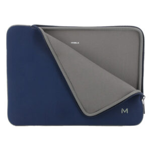 Mobilis 049021 laptoptas 35,6 cm (14") Opbergmap/sleeve Blauw, Grijs