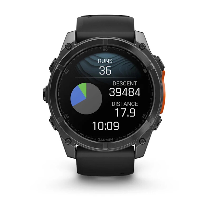 Garmin Fenix 8 3,56 cm (1.4") AMOLED 51 mm Digitaal 454 x 454 Pixels Touchscreen Grijs Wifi GPS - Afbeelding 9