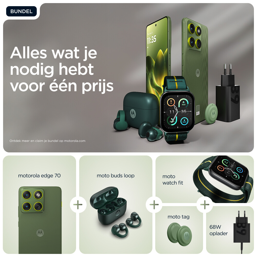 Motorola edge 70 17 cm (6.7") Dual SIM Android 16.0 5G USB Type-C 12 GB 512 GB 4800 mAh Groen - Afbeelding 2