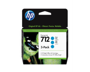 HP 712 29 ml inktcartridge voor DesignJet, cyaan, 3-pack