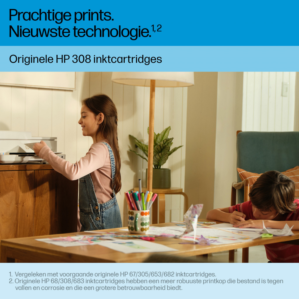 HP 308 originele driekleureninktcartridge - Afbeelding 5